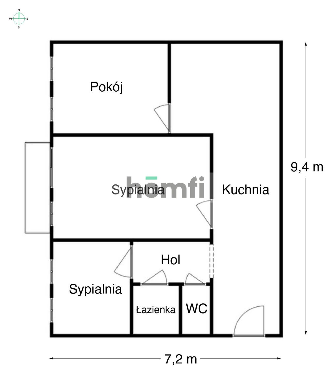 3 pokojowe mieszkanie w kamienicy przy Zaolziańskiej we Wrocławiu - Mieszkanie - Sprzedaż - Wrocław, Krzyki / Południe