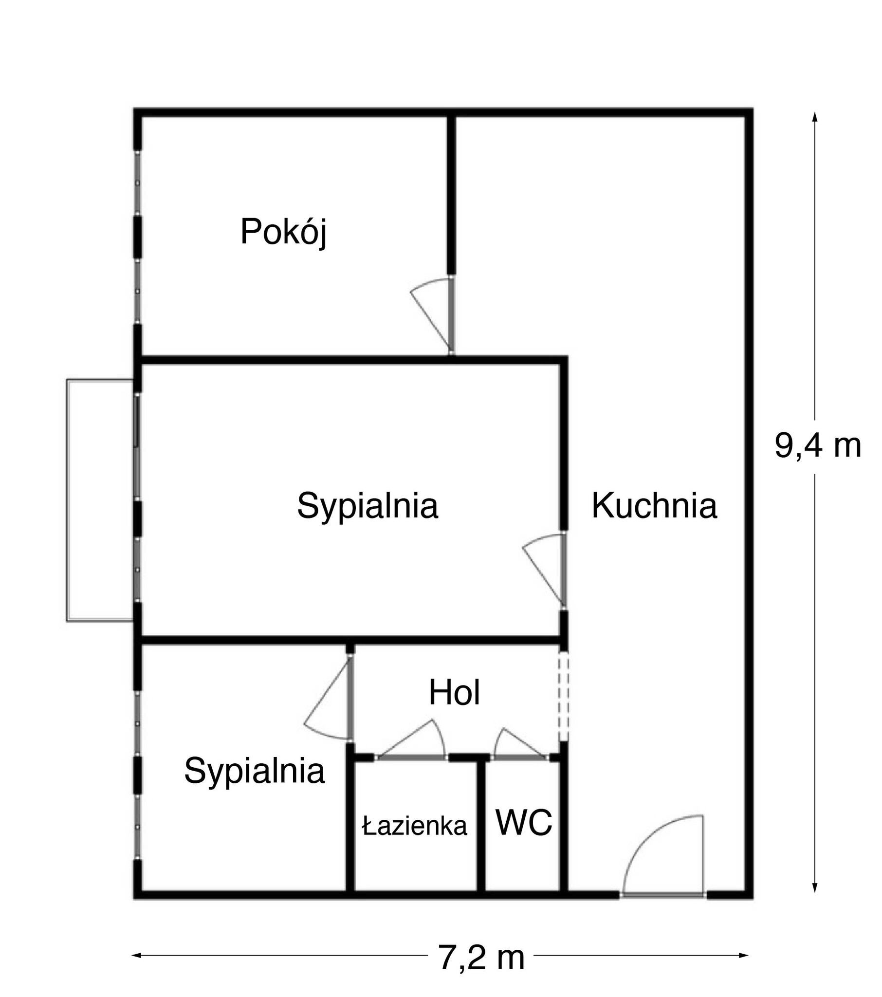 3 pokojowe mieszkanie w kamienicy przy Zaolziańskiej we Wrocławiu - Mieszkanie - Sprzedaż - Wrocław, Krzyki / Południe