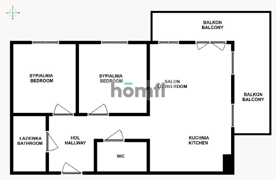Na wynajem 3-pokojowe mieszkanie w nowym bloku. - Mieszkanie - Wynajem - Gdańsk, Morena