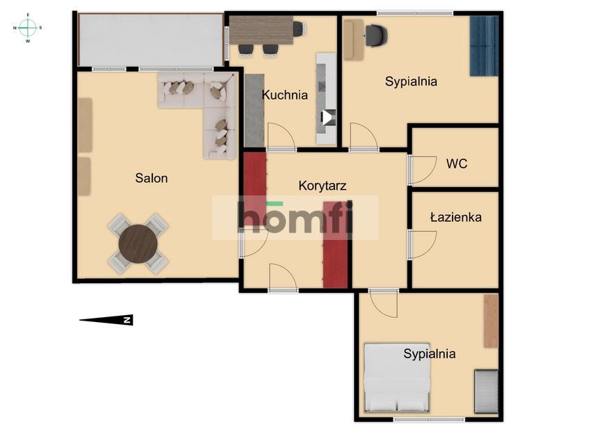 3 pokojowe mieszkanie na Wildzie - piękny widok - Mieszkanie - Sprzedaż - Poznań, Wilda