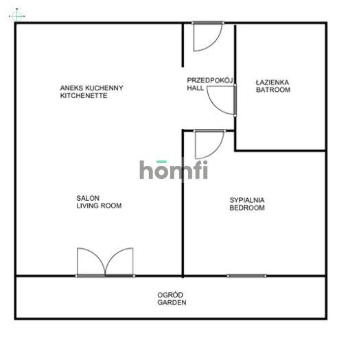 Rewelacyjne 2 pokoje z ogródkiem 30 m i garażem - Mieszkanie - Wynajem - Gdańsk, Jasień