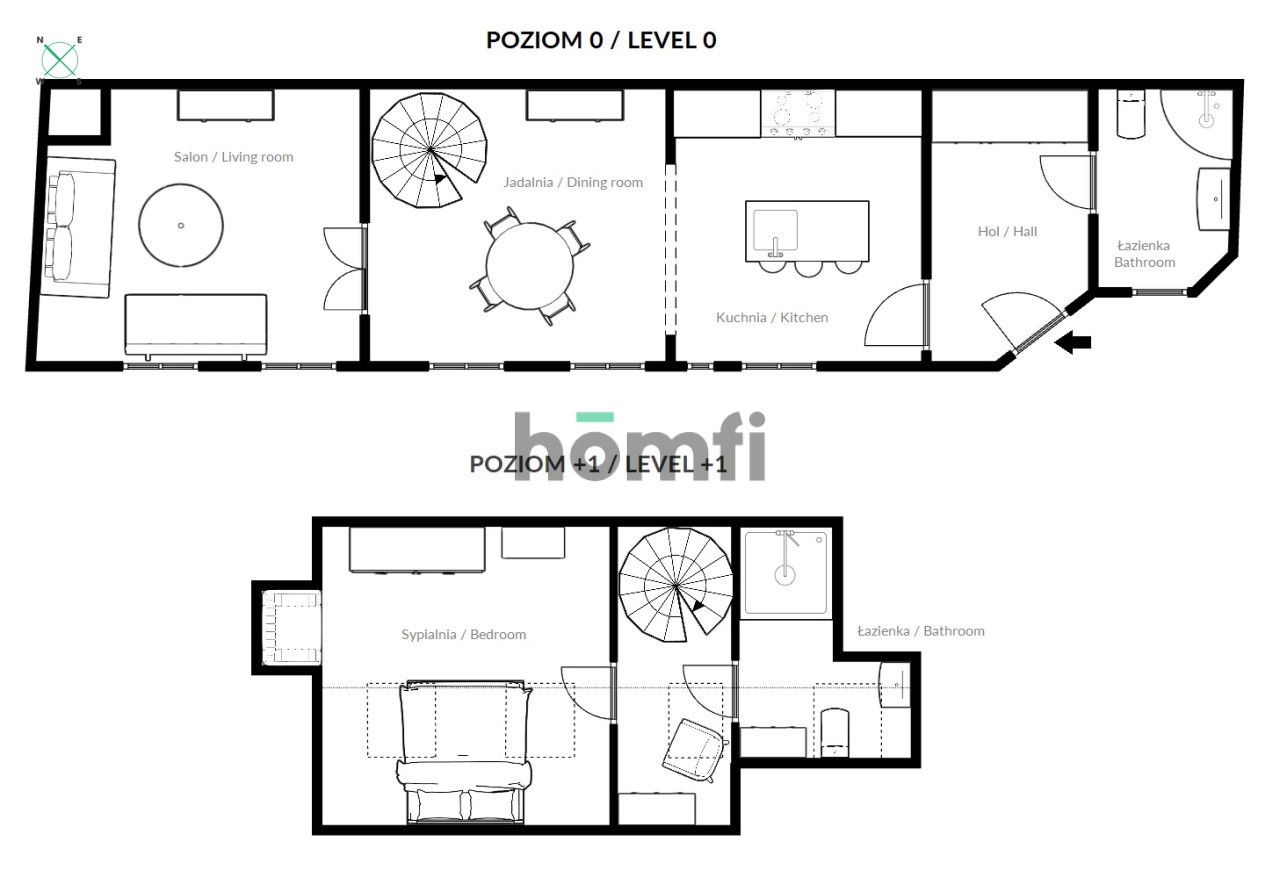 2-poziomowy apartament w wysokim standardzie obok Wawelu | ul. Dietla | Stare Miasto - Mieszkanie - Wynajem - Kraków, Śródmieście / Stare Miasto