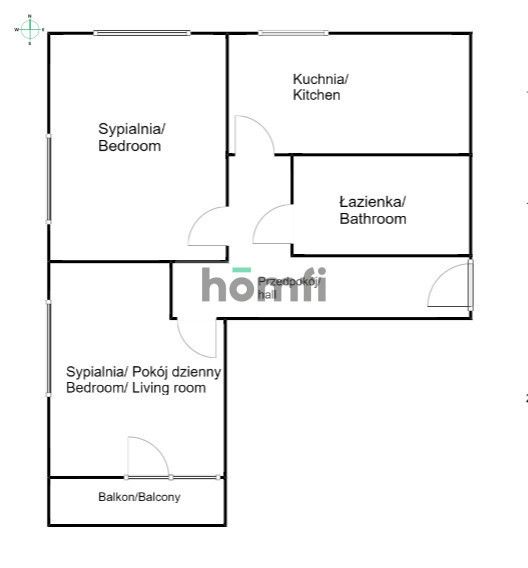 Na wynajem 2 osobne duże pokoje 48 mkw Krowodrza - Mieszkanie - Wynajem - Kraków, Krowodrza