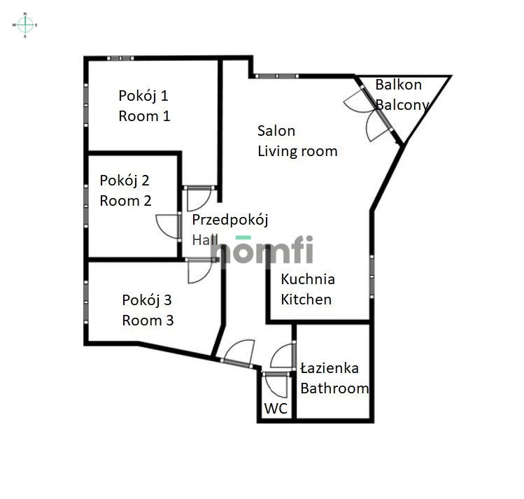 4 rooms apartment - Wietrna Street - Krzyki - Apartment - Rent - Wrocław, Krzyki / Krzyki