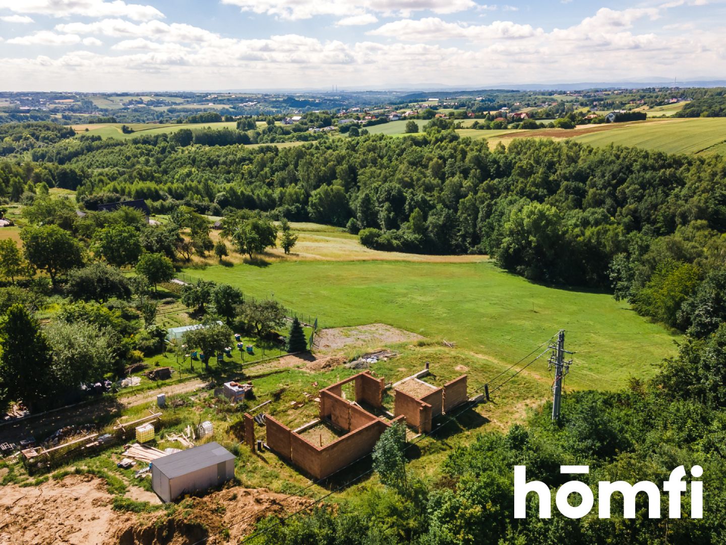Wyjątkowo widokowa działka wraz z projektem, pozwoleniem i rozpoczętą budową - Michałowice - Działka - Sprzedaż - Krakowski, Michałowice
