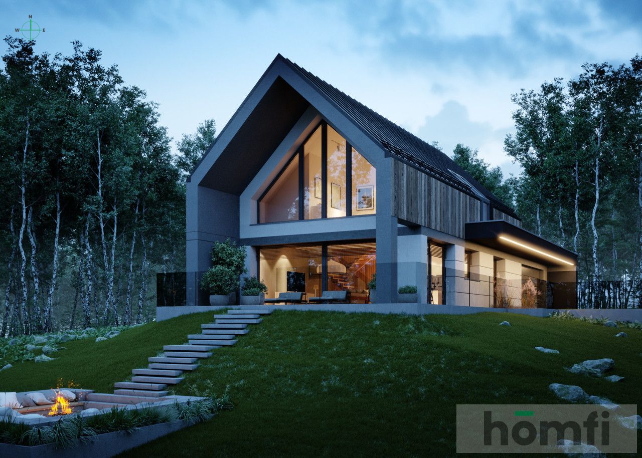 Wyjątkowo widokowa działka wraz z projektem, pozwoleniem i rozpoczętą budową - Michałowice - Działka - Sprzedaż - Krakowski, Michałowice