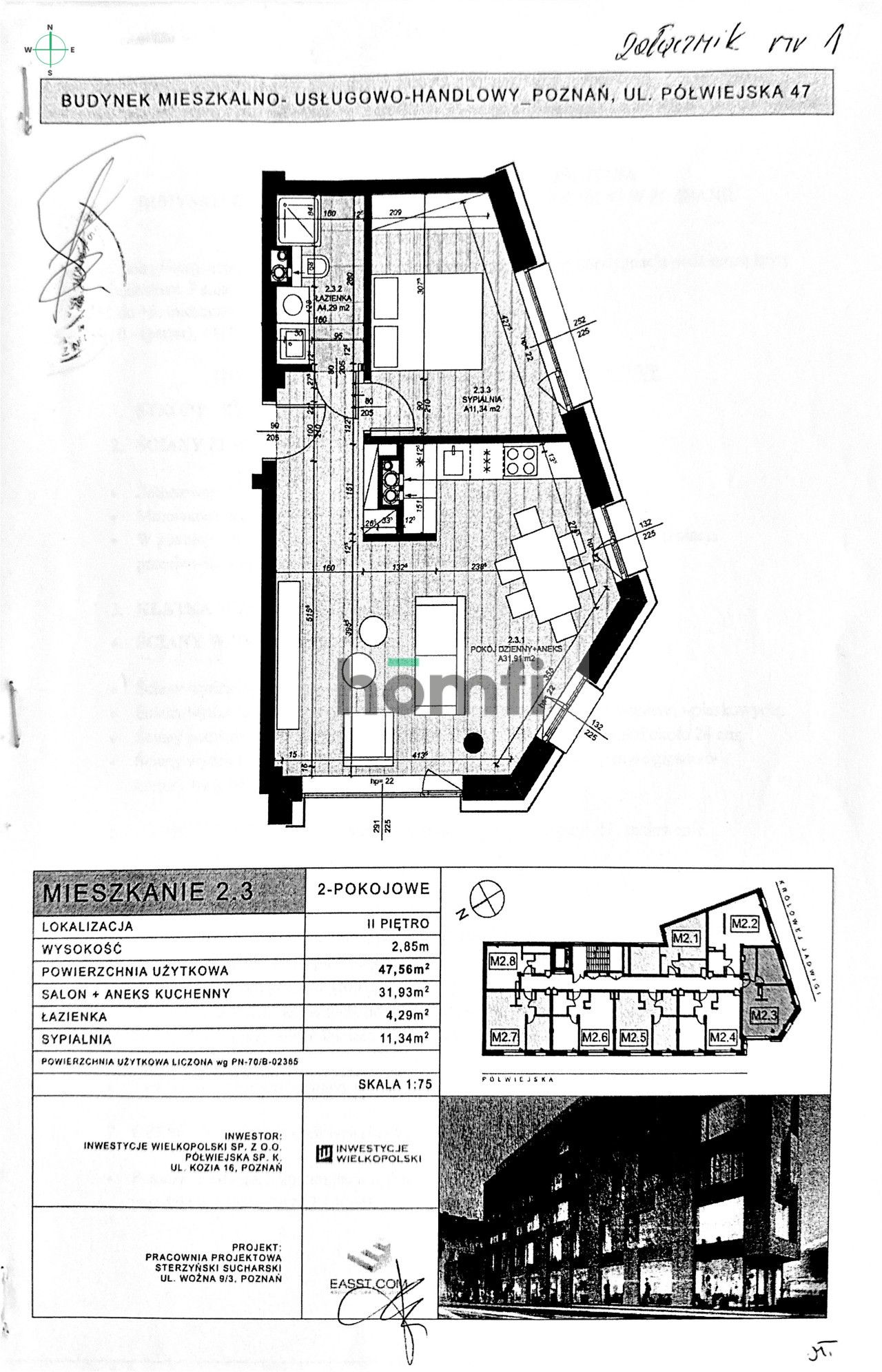 Nowoczesne mieszkanie 2-pokojowe w sercu Poznania! - Mieszkanie - Wynajem - Poznań, Centrum