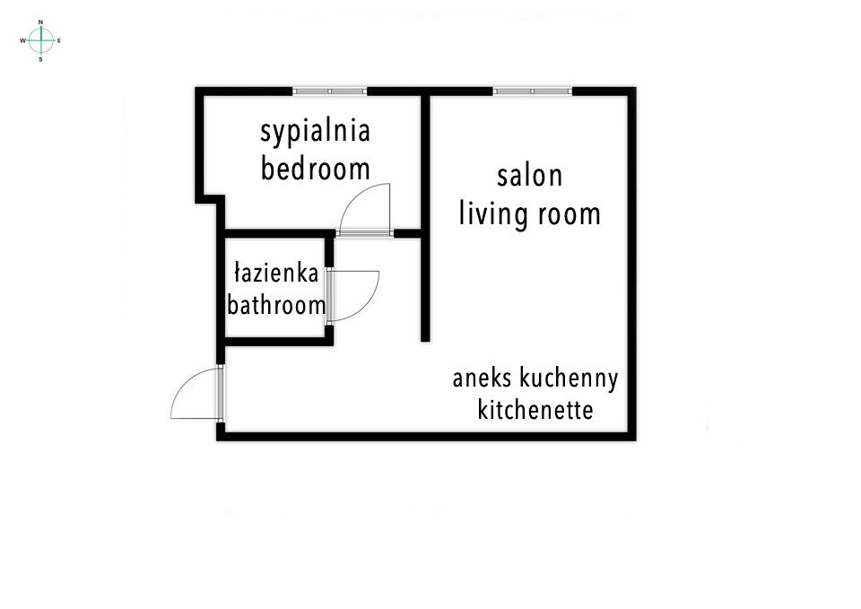 2 pokoje na Saskiej Kępie - Mieszkanie - Wynajem - Warszawa, Praga-Południe / Saska Kępa
