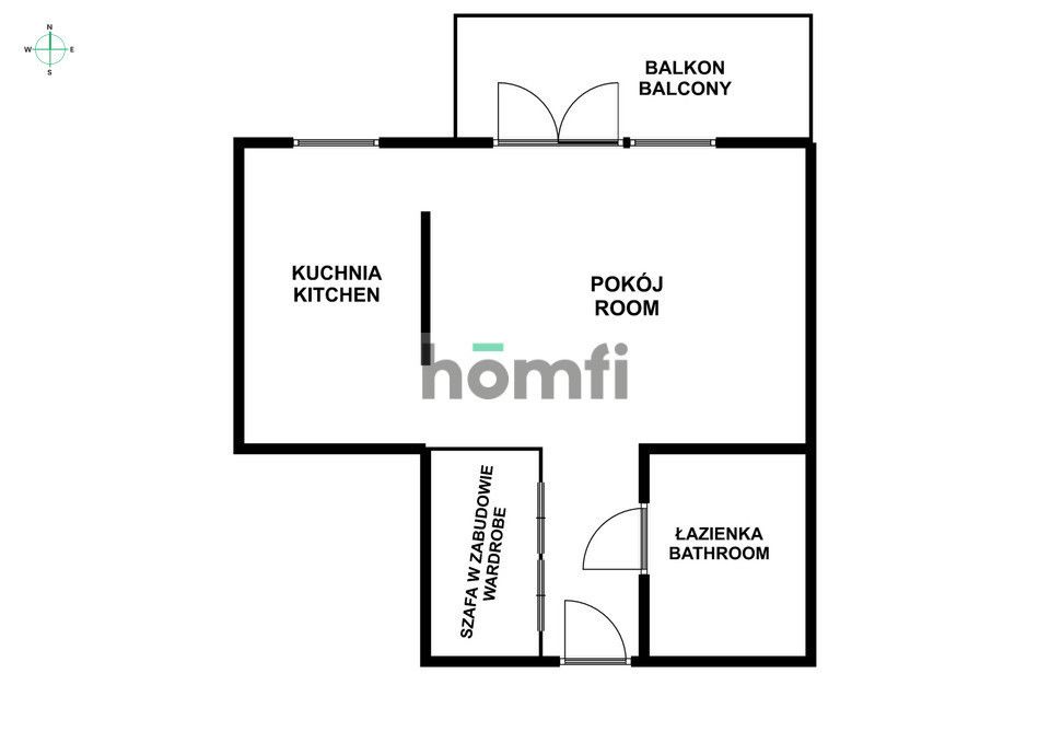 STUDIO | balcony, parking spot - Apartment - Rent - Wrocław, Krzyki / Jagodno