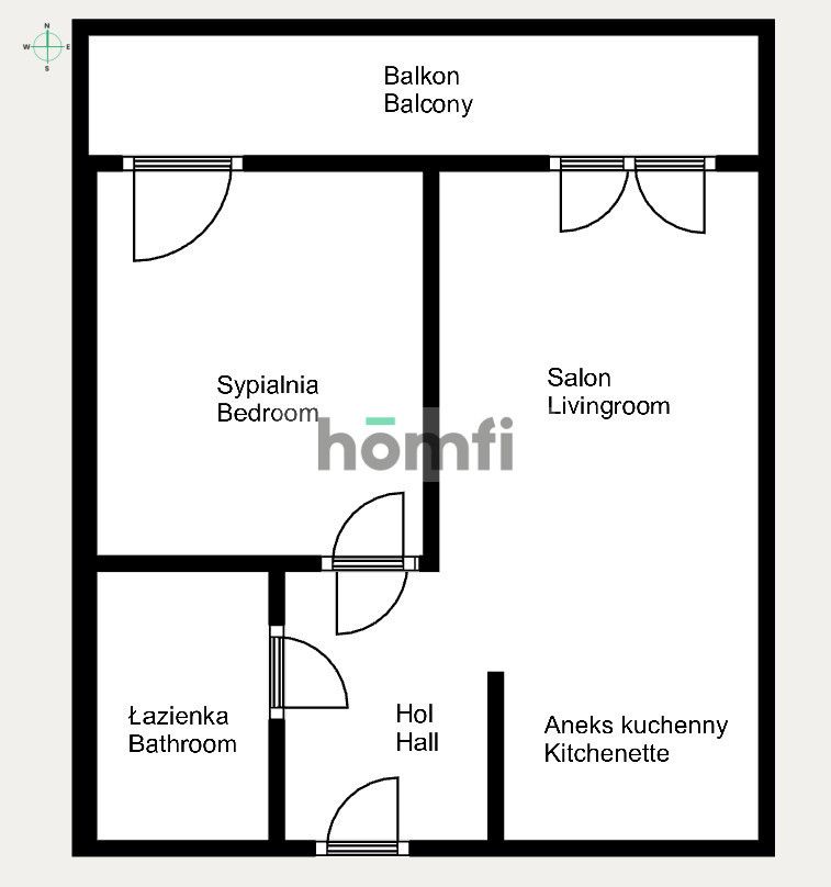 Dwupokojowe mieszkanie ul.Bociana - Mieszkanie - Wynajem - Kraków, Krowodrza / Prądnik Biały