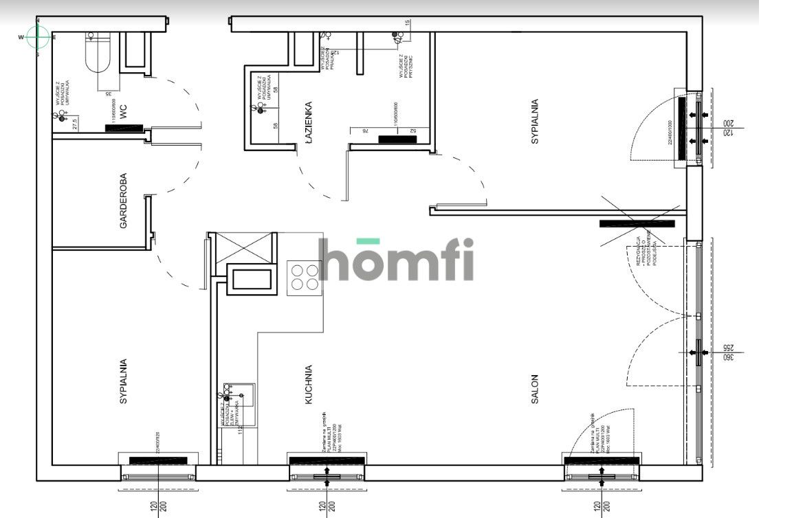 3-pok | Rydygiera | klimatyzacja | 2 x garaż - Mieszkanie - Wynajem - Warszawa, Żoliborz