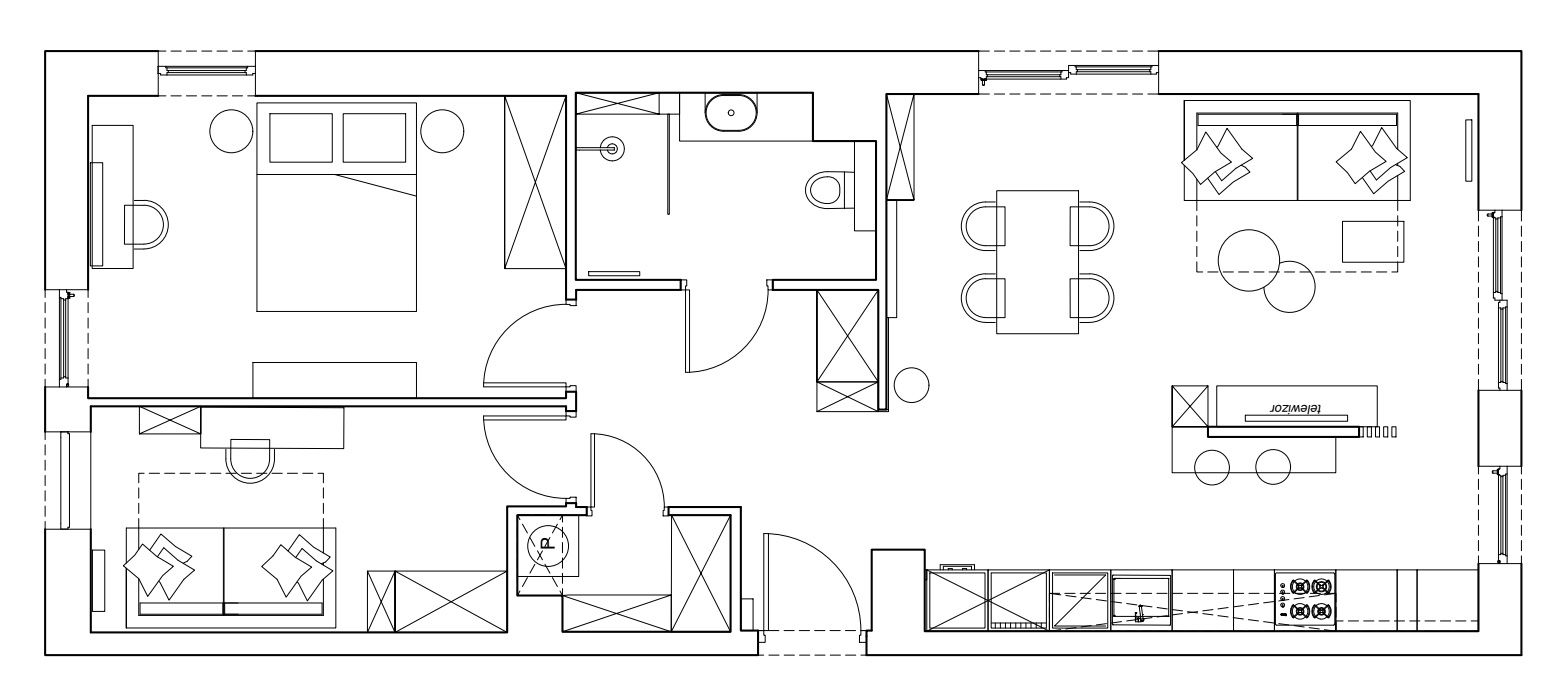 Zupełnie nowe trzypokojowe mieszkanie przy Alei Pokoju 52 - Mieszkanie - Wynajem - Kraków, Śródmieście / Grzegórzki