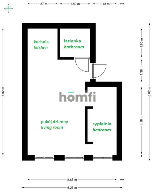 Klimatyczne studio z sypialnią na Starówce - Mieszkanie - Wynajem - Warszawa, Śródmieście
