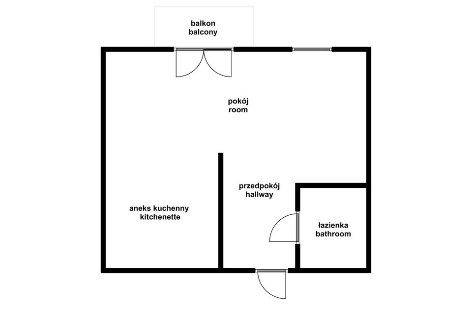Kawalerka 33m2 z balkonem - Osobowicka - Mieszkanie - Wynajem - Wrocław, Psie Pole