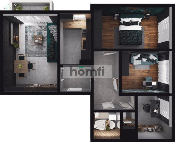 4 POKOJE | BALKON | KOM.LOK | GEMINI | BLISKO A4 - Mieszkanie - Sprzedaż - Tarnów, Grabówka