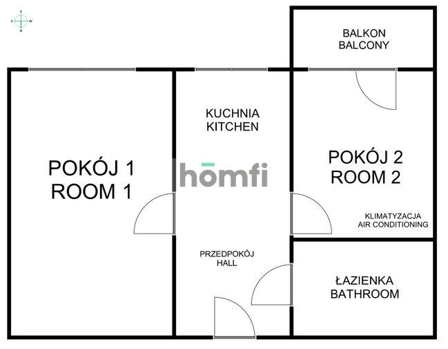 KLIMATYZOWANE 2 POK 41 M2 PŁASZOWSKA Z BALKONEM (ODDZIELNE 2 POKOJE) - Mieszkanie - Wynajem - Kraków, Podgórze / Płaszów