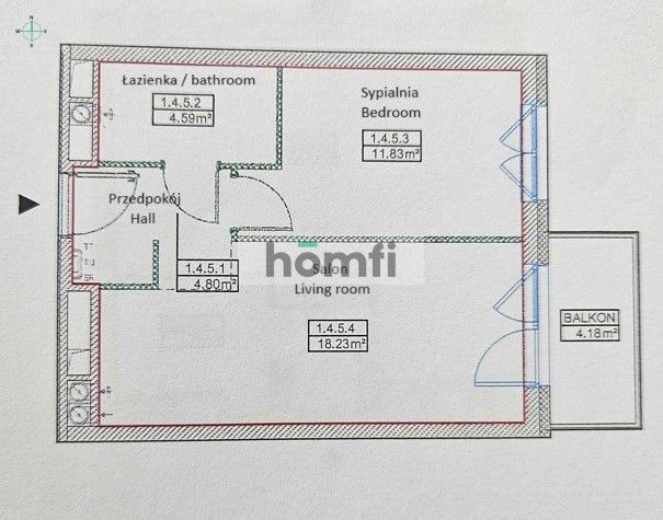 2-pokojowe mieszkanie w Browarach Wrocławskich - Mieszkanie - Wynajem - Wrocław, Śródmieście / Ołbin