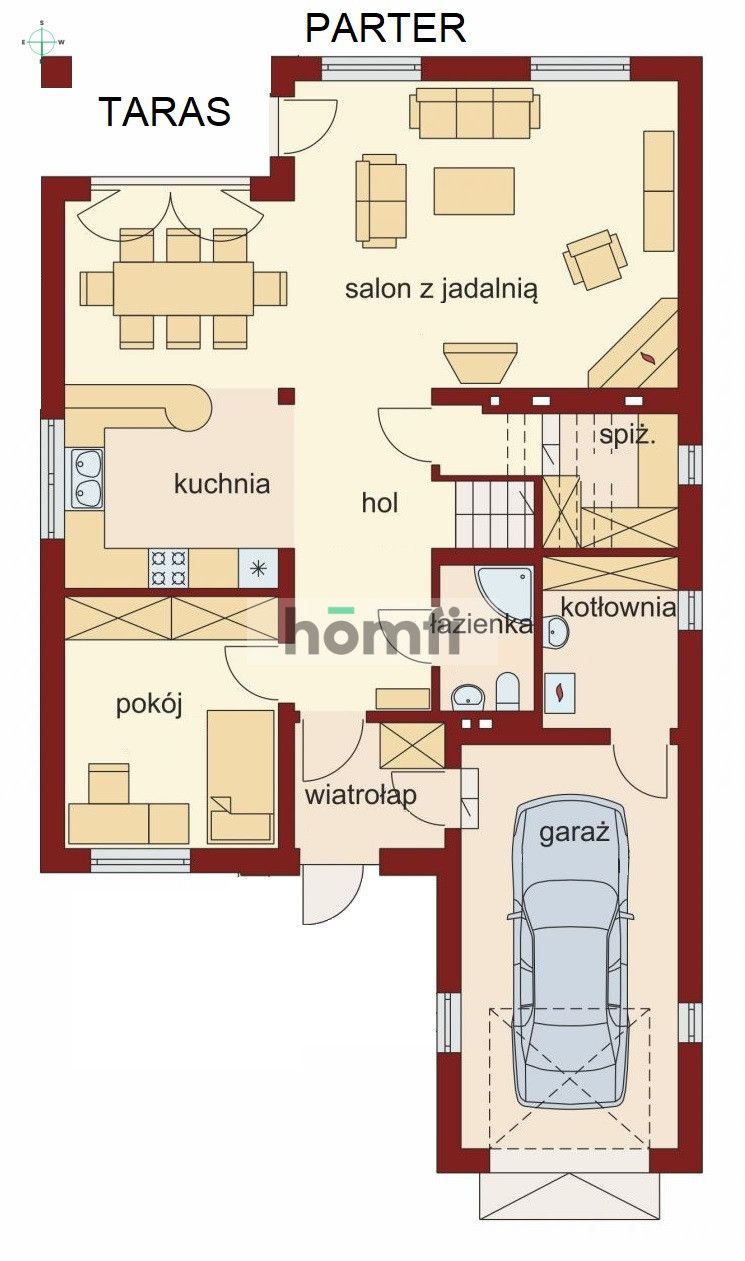 HOUSE IN QUIET AND GREEN | 5 ROOMS | WARDROBE | GARAGE | PLOT 18 AR | BY THE NIEPOŁOMICE FOREST | STANIĄTKI MUNICIPALITY NIEPOŁOMICE - House - Sale - Wielicki, Niepołomice / Staniątki