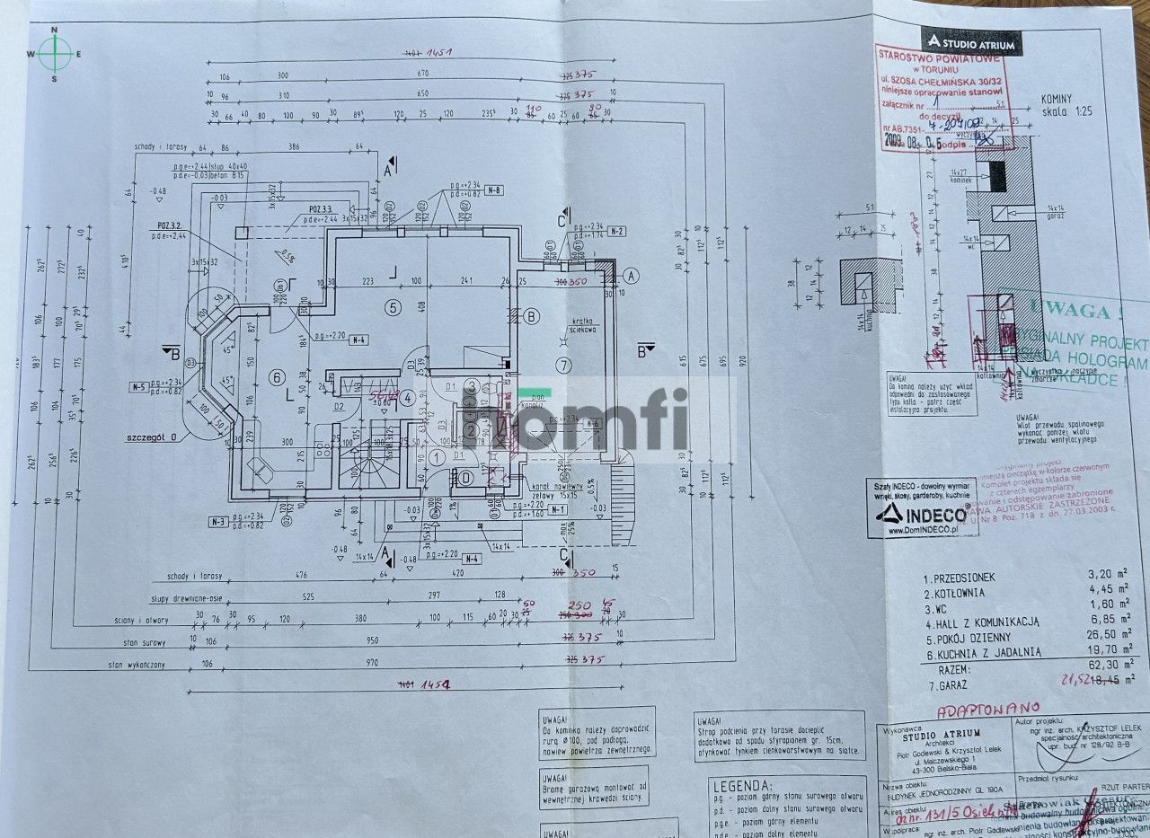 Dom zlokalizowany jest w cichej i spokojnej części Osieka nad Wisłą. - Dom - Sprzedaż - Toruński, Obrowo / Osiek nad Wisłą
