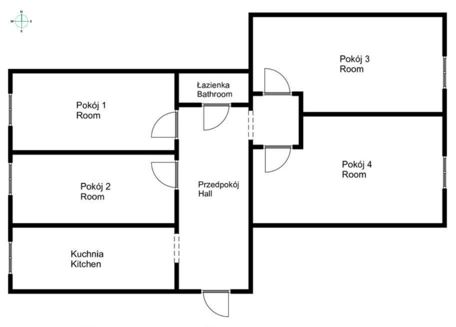 MIESZKANIE DLA STUDENTÓW 4 POKOJE i KUCHNIA - Mieszkanie - Wynajem - Wrocław, Stare Miasto