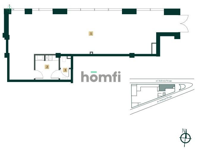 Lokal usługowy 96,66 m2 w inwestycji New Iron - Lokal użytkowy - Wynajem - Łódź, Śródmieście