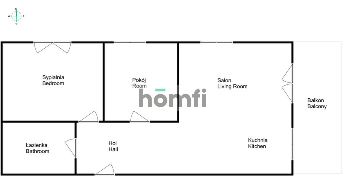 3-pokoje 65 m2 Rymarska Krzyki - Mieszkanie - Wynajem - Wrocław, Fabryczna