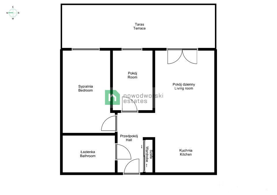 3 pokojowe mieszkanie z tarasem ul. Braniborska - Mieszkanie - Wynajem - Wrocław, Stare Miasto