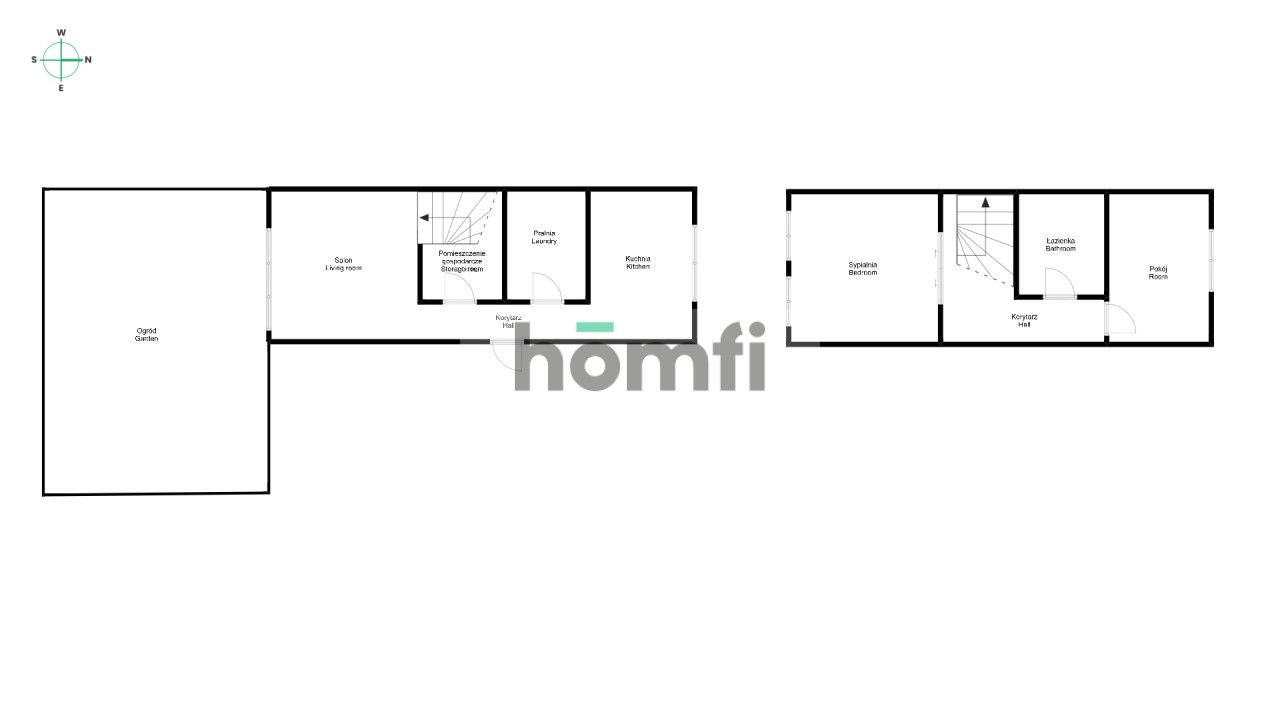 Spacious 3 room house with a garden Białoruska Street - Apartment - Rent - Wrocław, Fabryczna / Nowy Dwór