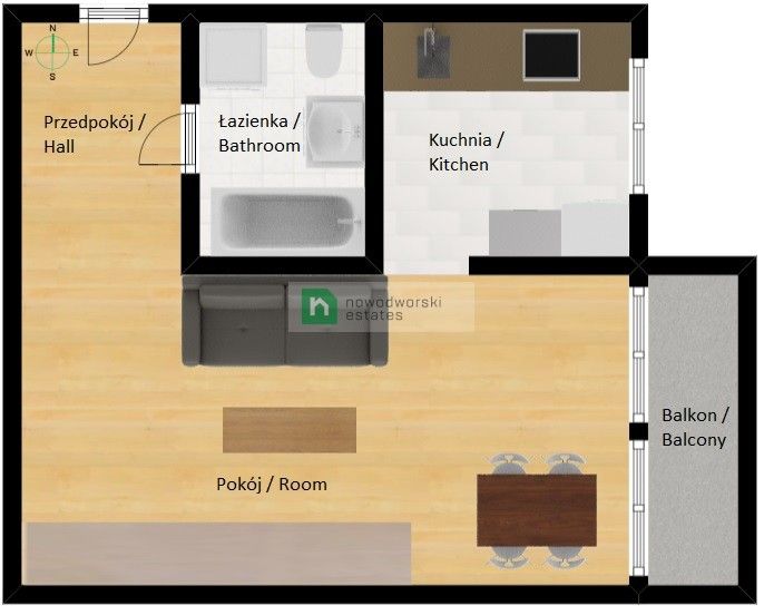 Luxury SINGLE ROOM for rent Apartment Rent Gliwice, Śródmieście