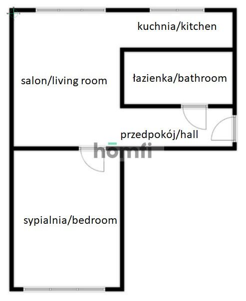 Przestronne słoneczne dwupokojowe mieszkanie - Mieszkanie - Wynajem - Gdańsk, Orunia Dolna