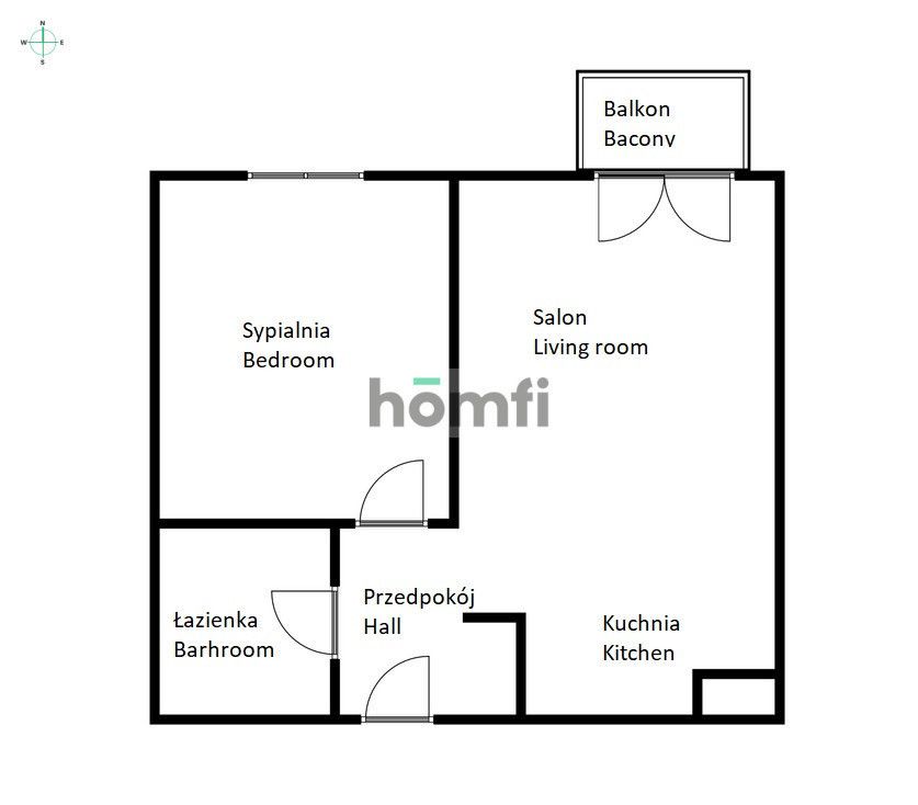 2-room apartment - Angel City - ul. Walońska - Apartment - Rent - Wrocław, Krzyki / Przedmieście Oławskie