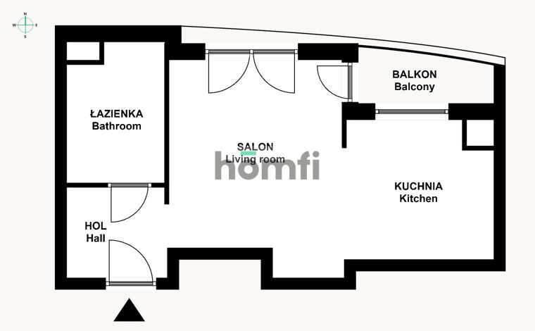 Studio z widokiem na Klasztor oo. Kamedułów - Mieszkanie - Wynajem - Kraków, Ruczaj