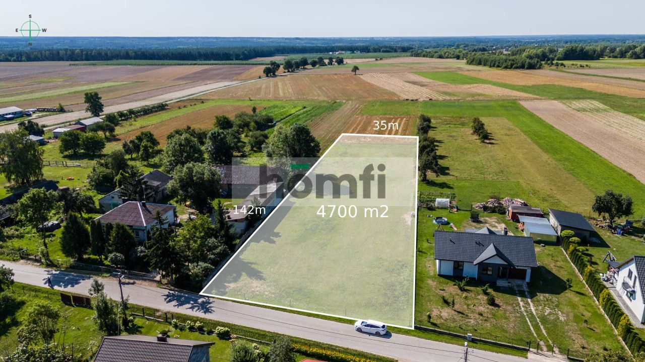 Big plot in silent village near kozienice district - Ділянка - Продаж - Kozienicki, Głowaczów / Emilów