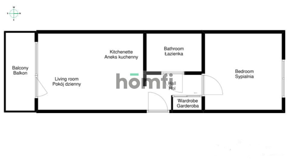Świeżo wykończone 2 pok. mieszkanie przy Magnolia Park - Mieszkanie - Wynajem - Wrocław, Fabryczna / Gądów Mały