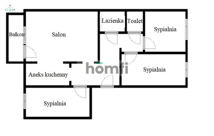 Przestronne, czteropokojowe mieszkanie, os. Dywizjonu 303 - Mieszkanie - Sprzedaż - Kraków, Nowa Huta / Czyżyny