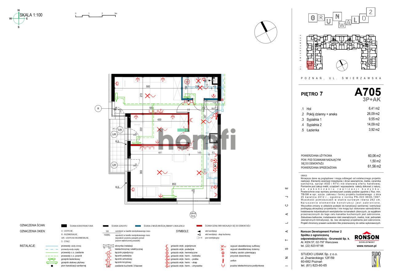 Komfortowe 3 pokoje, mieszkanie z pięknym widokiem - Mieszkanie - Sprzedaż - Poznań, Grunwald