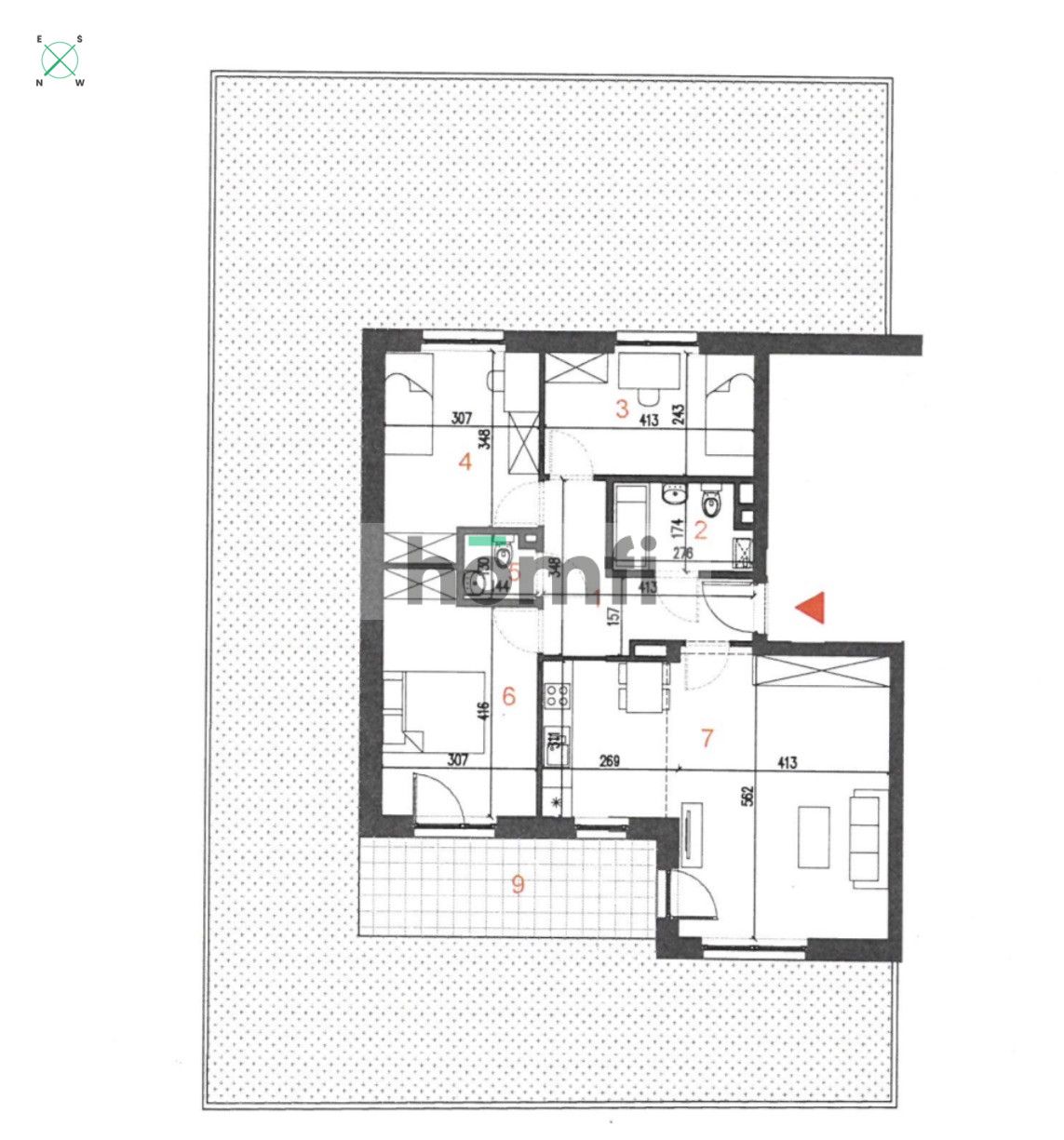 Na sprzedaż 4- pokojowe z ogrodem ul. Miłoszycka. - Mieszkanie - Sprzedaż - Wrocław, Psie Pole / Swojczyce