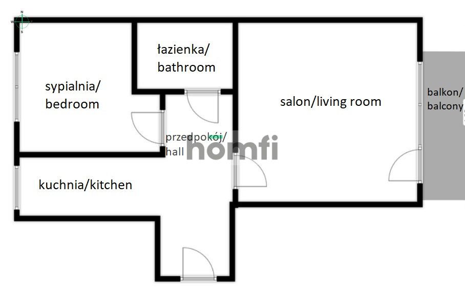 A spacious two-room apartment in Rumia - Apartment - Rent - Wejherowski, Rumia