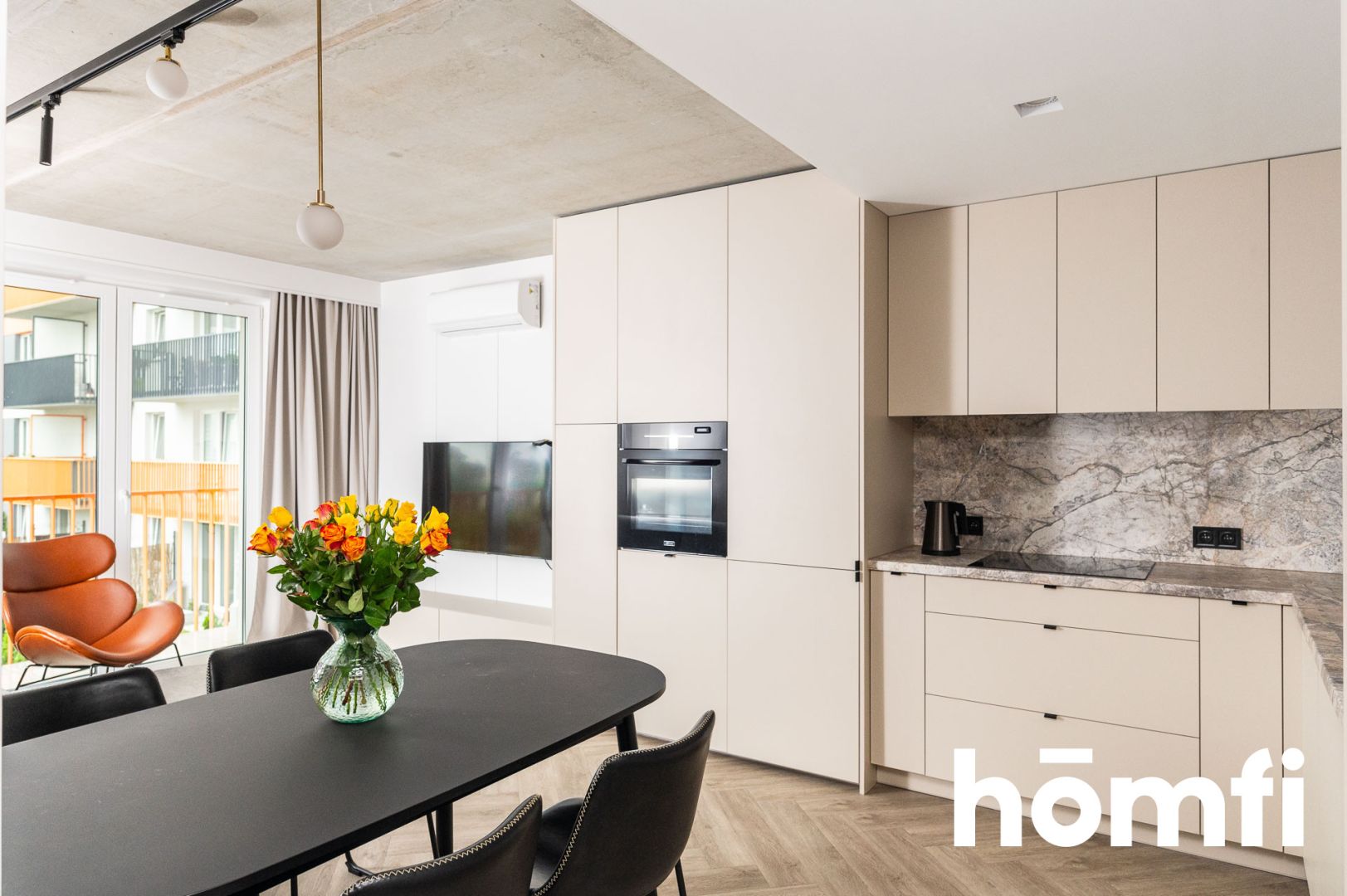 Nowoczesne, trzypokojowe mieszkanie z dużym balkonem i zamykanym garażem przy parku Reduta - Mieszkanie - Wynajem - Kraków, Śródmieście / Prądnik Czerwony