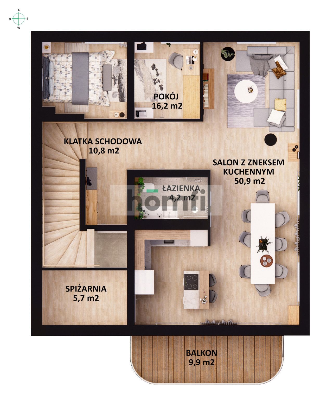 Nowy | Dwupoziomowy Penthouse Premium | Orłowo - Mieszkanie - Wynajem - Gdynia, Orłowo