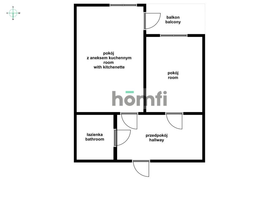 2 pokoje z balkonem - Kromera - Mieszkanie - Wynajem - Wrocław, Psie Pole / Karłowice