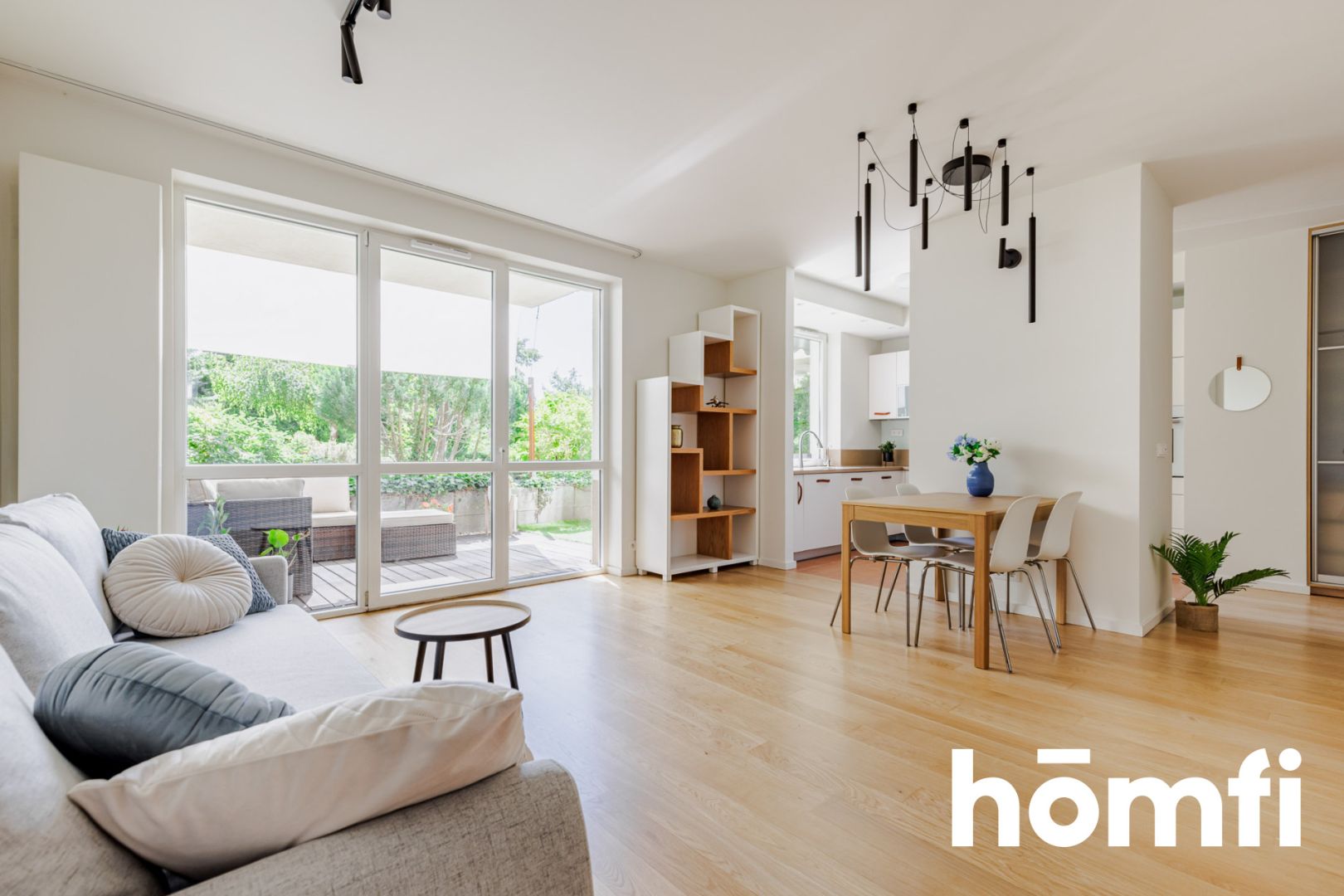 3 pokoje z zielonym tarasem i garażem - Mieszkanie - Wynajem - Warszawa, Praga-Południe / Saska Kępa