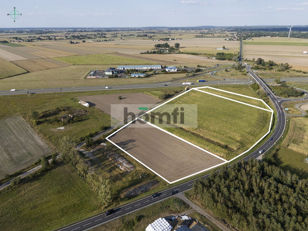 land for service development right next to the exit from A2 - Ділянка - Продаж - Słupecki, Lądek / Sługocin