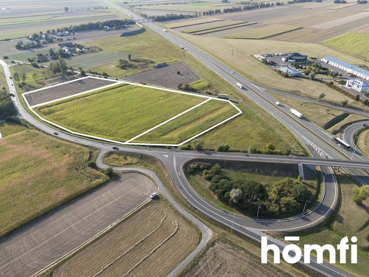 land for service development right next to the exit from A2 - Ділянка - Продаж - Słupecki, Lądek / Sługocin
