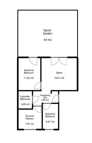 Nowe mieszkanie z ogrodem - Mieszkanie - Sprzedaż - Kraków, Nowa Huta / Wzgórza Krzesławickie