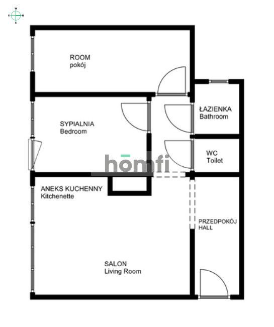 For rent immediately, perfectly located, 3-room apartment with a view of the Garrison Church, SKY TOWER and Ślęża - Apartment - Rent - Wrocław, Stare Miasto / Szczepin