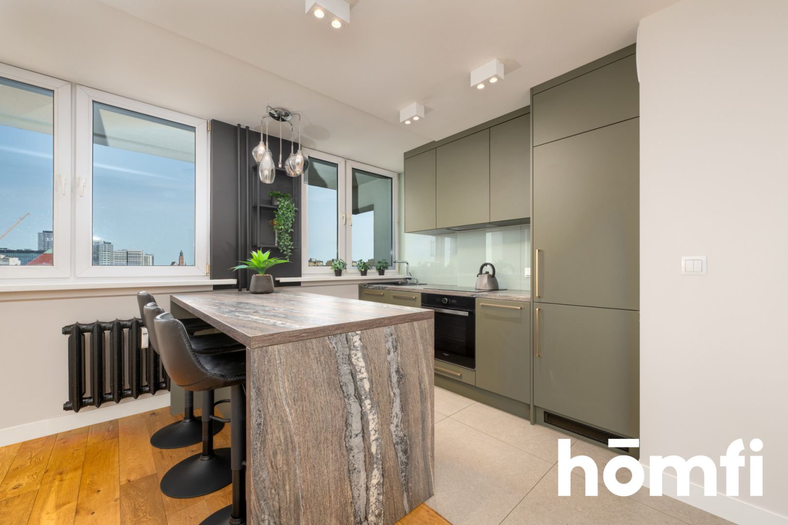 For rent immediately, perfectly located, 3-room apartment with a view of the Garrison Church, SKY TOWER and Ślęża - Apartment - Rent - Wrocław, Stare Miasto / Szczepin
