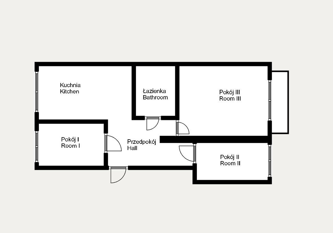 3 pokojowe mieszkanie z balkonem| osiedle Kozłówek - Mieszkanie - Wynajem - Kraków, Podgórze / Prokocim