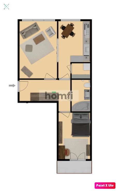 2 pokoje z balkonem i garażem - ul. Krzycka - Mieszkanie - Wynajem - Wrocław, Krzyki