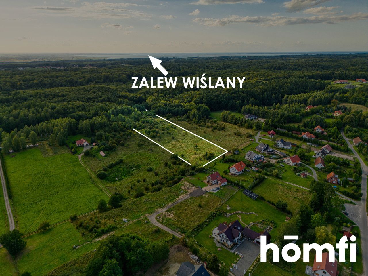 Construction plot near the Zalewu Wiślanego - Jagodnik - Plot - Sale - Elbląski, Milejewo / Jagodnik
